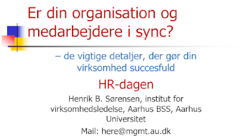 Strategisk HR - HR Dagen