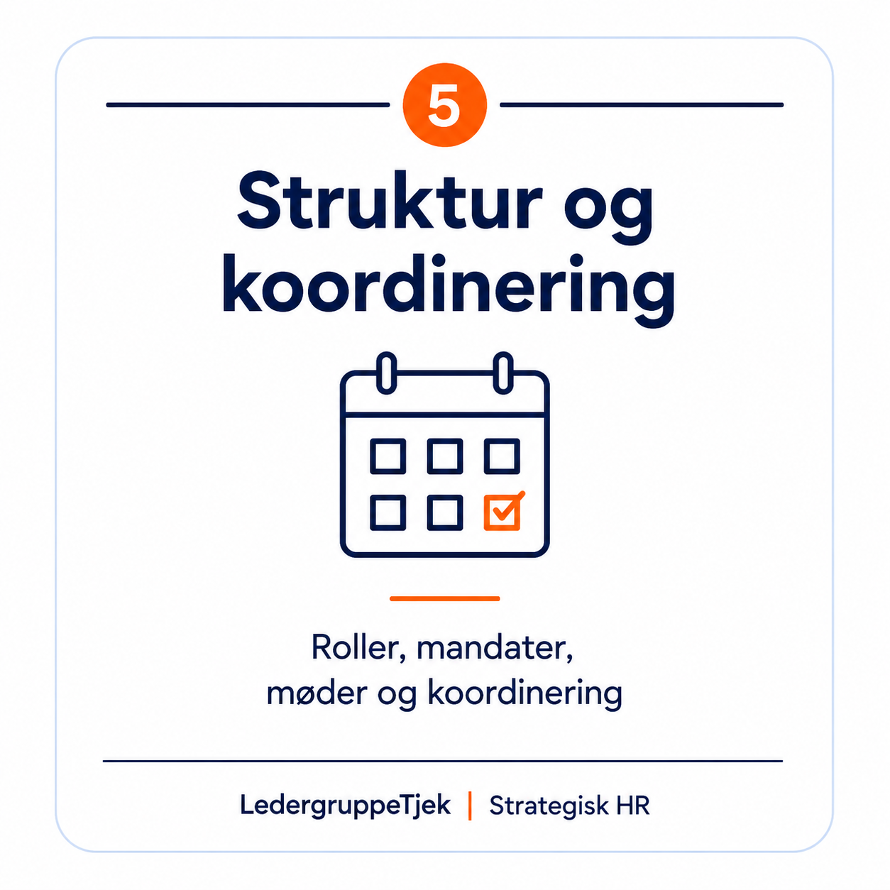 Struktur og koordinering